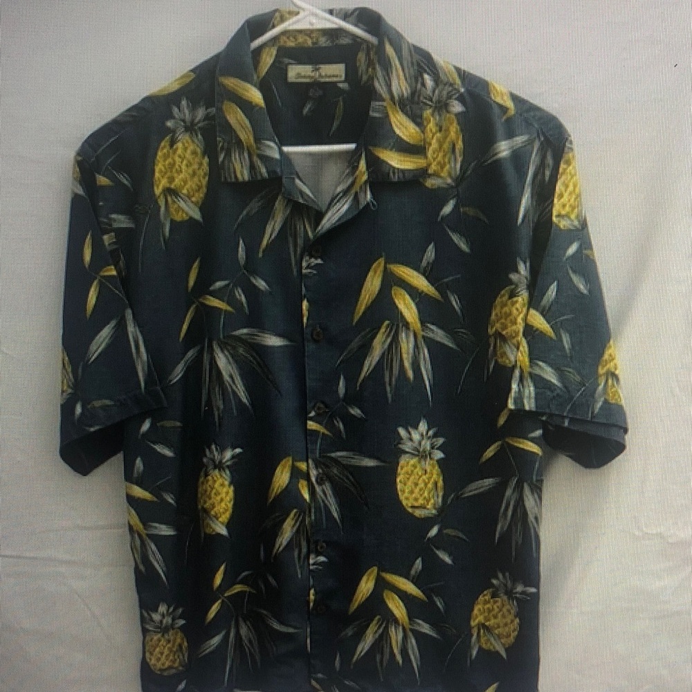 Tropical Pineapple Print Men's Shirt